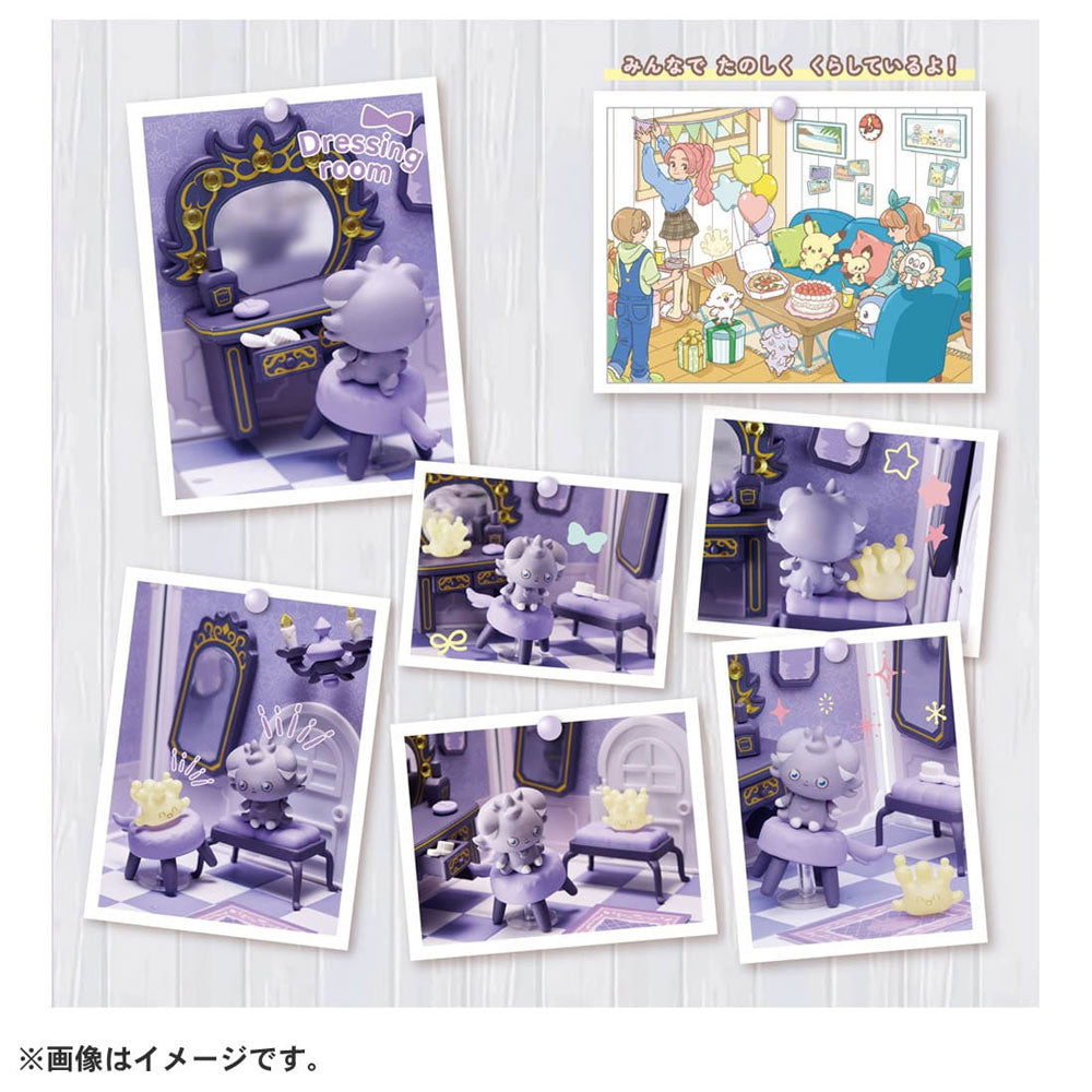 POKEMON POKE PEACE DRESSING ROOM ESPURR AND MILCERY | TAKARA TOMY POKEMON POKE PEACE DRESSING ROOM ESPURR AND MILCERY | TAKARA TOMY